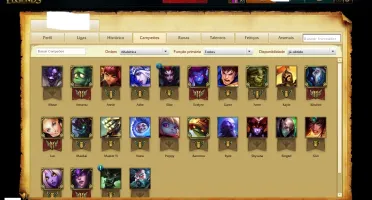 Conta de League of Legends Platina 1 - 31 PDL