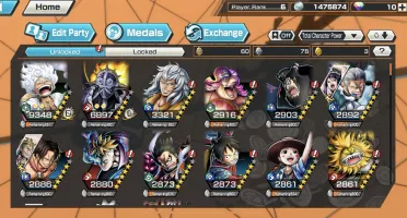 Conta One Piece Bounty Rush! Luffy GEAR5 nvl85 e king, etc.