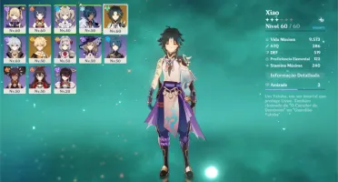 genshin impact conta com xiao + harpa celestial AR-38
