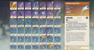 genshin impact conta com xiao + harpa celestial AR-38