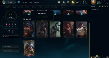 Conta League of Legends Sett Dragão de Obsidiana Prestígio