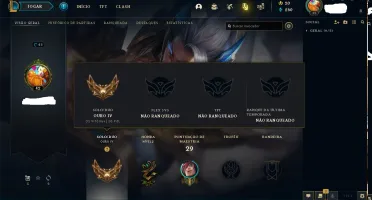 Conta League of Legends Sett Dragão de Obsidiana Prestígio