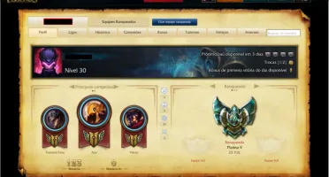 Conta League of Legends Platina V