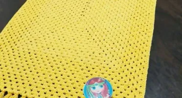 Trilho de Mesa Curto em Crochê