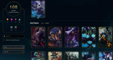 Conta LOL BR - ALL CHAMPS +100 SKINS ESTÁ NA MD10 +30k essen