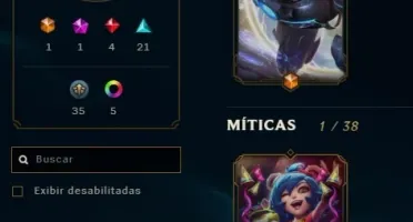 Conta LOL BR - ALL CHAMPS +100 SKINS ESTÁ NA MD10 +30k essen