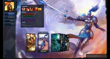 Conta lvl 30 com Skin raras do lol
