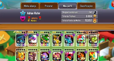 Conta Dragon City Mobile