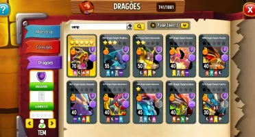 Conta Dragon City Mobile