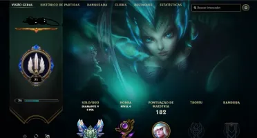CONTA DIAMANTE V LEAGUE OF LEGENDS