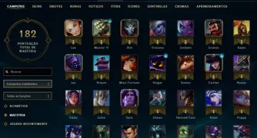 CONTA DIAMANTE V LEAGUE OF LEGENDS