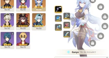 CONTA GENSHIN AR55 HUTAO e HOMA, SHOGUN e LUZ DO CORTADOR E+