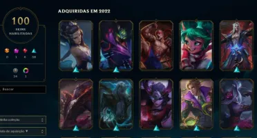 conta lol prata 3, 137 champs, 100 skins