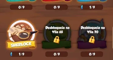 Conta Coin Master Vila 64 / +500 Giros / 2060 estrelas