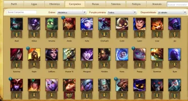 CONTA LEAGUE OF LEGENDS BR- 5 SKINS - 30 CHAMPS - UNRANKED