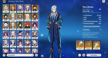 ⭐ GENSHIN IMPACT - AR54, 15T5, Neuvillette, Lauma, Mualani,
