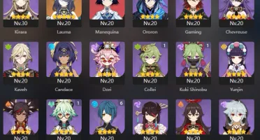 ⭐ GENSHIN IMPACT - AR54, 15T5, Neuvillette, Lauma, Mualani,