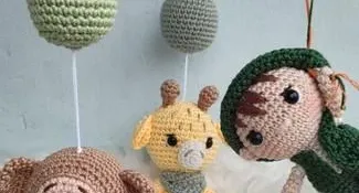 Mobile Tema Safári Amigurumi