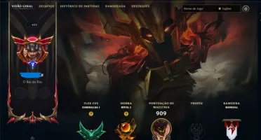 Conta No Lol Diamante 350 Skins,Todos Os Campeões,200 Croma+