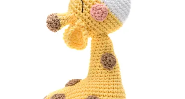 Girafa Amigurumi Média Decoração Infantil Artesanal