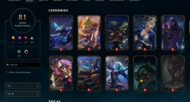 Conta League Of Legends Lvl 202 Full Acesso