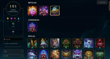 Conta League Of Legends Lvl 202 Full Acesso