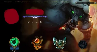 CONTA PLATINA 3 TODOS CHAMPS 284 SKINS