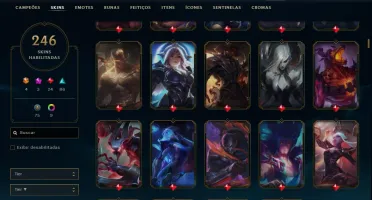 CONTA DE LOL - 246 SKINS - 143 CHAMPS