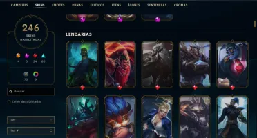 CONTA DE LOL - 246 SKINS - 143 CHAMPS