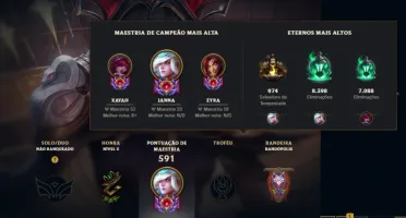 Conta LOL com +400 Skins (Incluindo Prestígios, Lendárias)