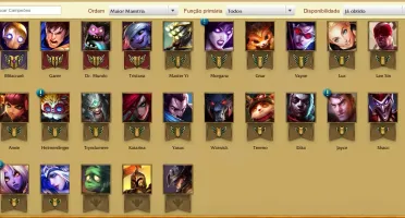 CONTA LEAGUE OF LEGENDS BR- 7 SKINS - 25 CHAMP - UNRANKED