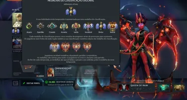 CONTA DOTA 2 DIVINE COM ARCANAS, PERSONAS, IMORTAIS E SETS