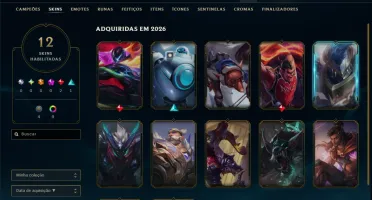 Platina 4 com 40 Champs e 12 Skins
