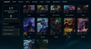 Conta league of legends, smurf, LV49 main talon, ex platina