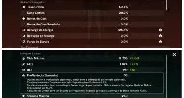 Conta Genshin AR58 com 11 personagens 5* + 5 armas 5*