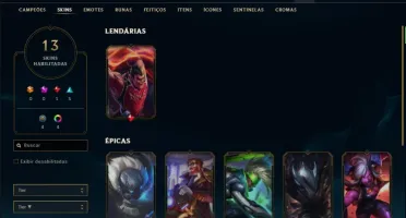 Conta bronze 3 afundada com 53 champs e 13 sklins