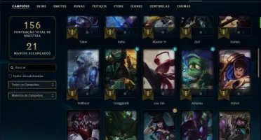 Conta bronze 3 afundada com 53 champs e 13 sklins