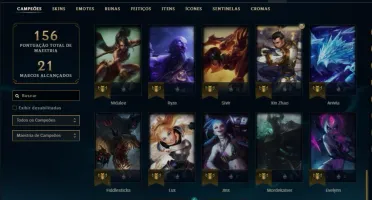 Conta bronze 3 afundada com 53 champs e 13 sklins