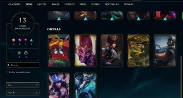 Conta bronze 3 afundada com 53 champs e 13 sklins