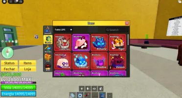 Conta de Blox Fruits (Lvl 2800, fruit storage max 3 etc)