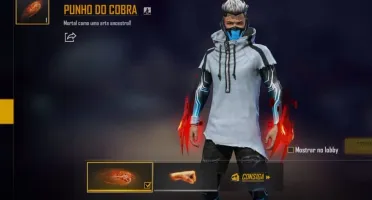 Conta no Free Fire com Punho Cobra e MP40 Cobra