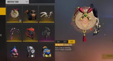 Conta no Free Fire com Punho Cobra e MP40 Cobra