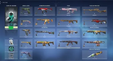 CONTA VALORANT COM SKINS EM TODAS AS ARMAS. MELHOR FPS !!