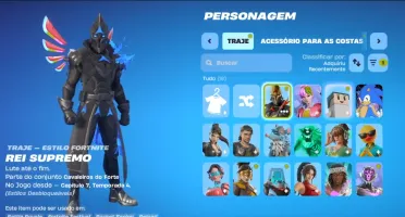 Conta fortnite 18 skins 1,500 v-bucks full acesso