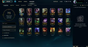 Conta LoL lvl 30 - Prata I - 20 Campeões