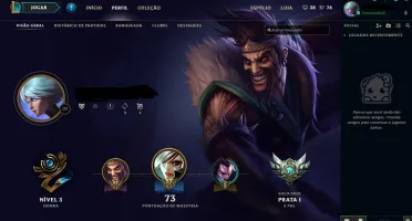 Conta LoL lvl 30 - Prata I - 20 Campeões