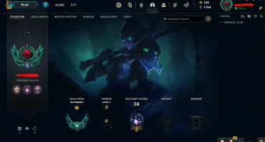 Conta league of legends platina 1