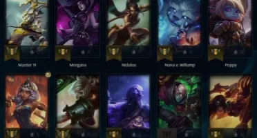 Conta LoL platina IV 75V e 35D, perfeita!