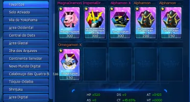 Conta iniciante com OMM e set Hazard no LADMO - Omegamon