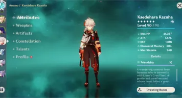 AR 55 Baal + Lança - Ayaka - Kazuha - Eula - Hutao